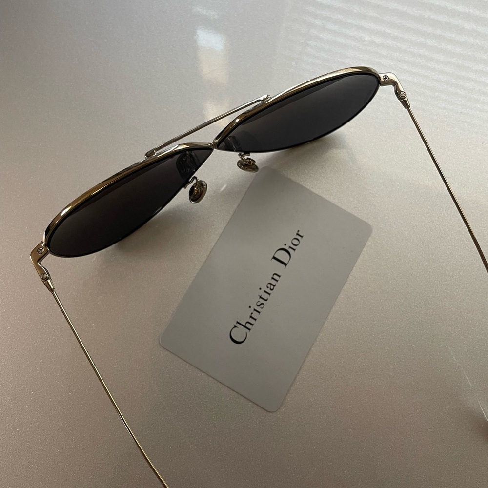 CHRISTIAN DIOR Stellaire3 3YGIR Women's Silver Aviator SUNGLASSES 65/01/145 A32 - Picture 4 of 8